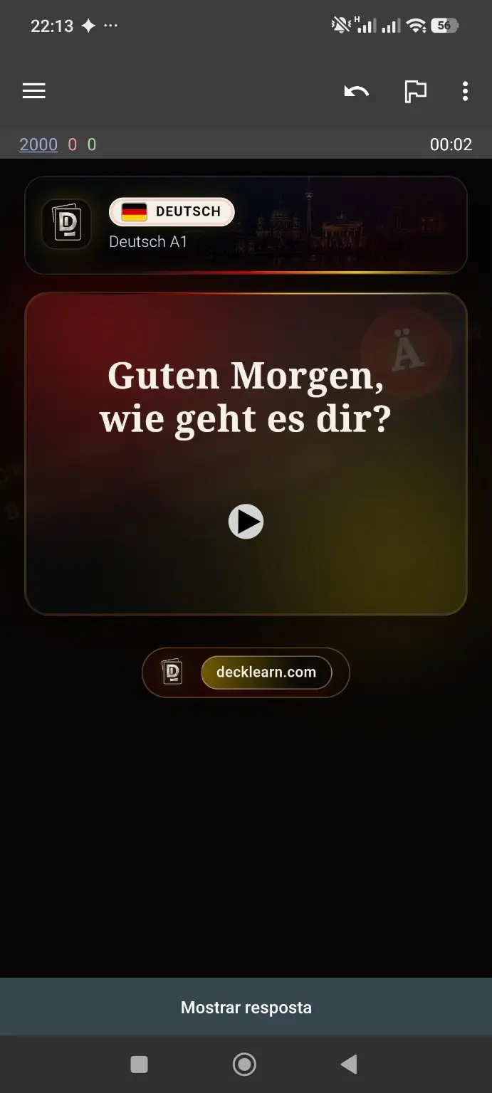 Saksan A1-kortin etupuoli