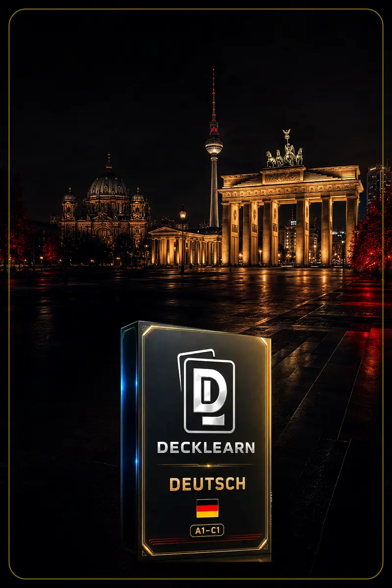 Confezione premium DeckLearn Tedesco A1–C1