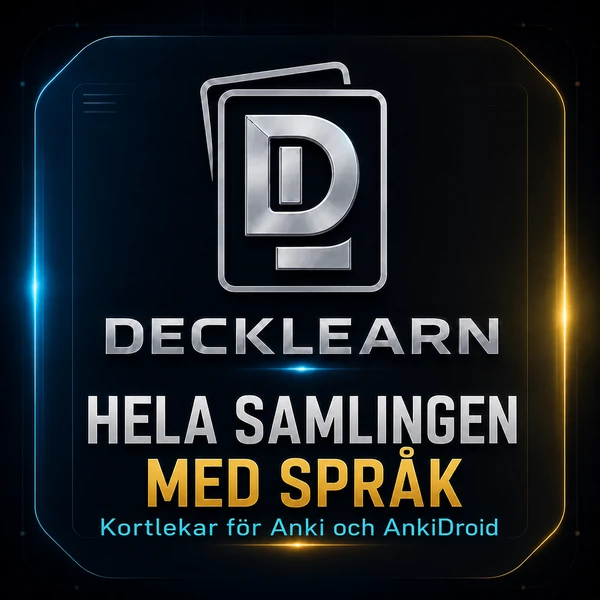 DeckLearn Sverige — hela språksamlingen för Anki och AnkiDroid